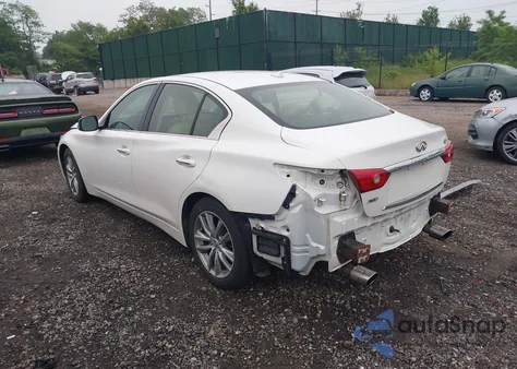 2014 Infiniti Q50 Premium/Sport из США, поврежденный, VIN JN1BV7ARXEM682243